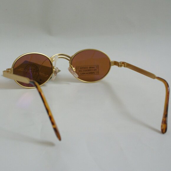 NWT True Vintage lady's fashion small round double bridge antique frame Sunglass - Picture 3 of 10